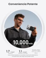 Anker MagGo Power Bank de 10,000 mAh con Pantalla Inteligente y Soporte Plegable, Carga Rápida de 15W Qi2 con MagSafe y con cable 27W - Image 3