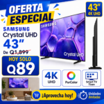 Samsung Smart TV de 43" Pulgadas Clase Crystal U8000F Ultra HD 4K Tizen, Diseño MetalStream, HDR, PurColor, One UI Tizen (2025) - UN43U8000FBXZA - Image 9