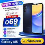 Samsung Galaxy A15 A155M 128GB Dual-SIM GSM Desbloqueado Smartphone Android (Versión Latinoamérica) - Azul Negro