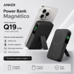 Anker MagGo Power Bank de 10,000 mAh con Pantalla Inteligente y Soporte Plegable, Carga Rápida de 15W Qi2 con MagSafe y con cable 27W - Image 4