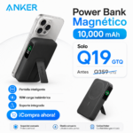 Anker MagGo Power Bank de 10,000 mAh con Pantalla Inteligente y Soporte Plegable, Carga Rápida de 15W Qi2 con MagSafe y con cable 27W - Image 9